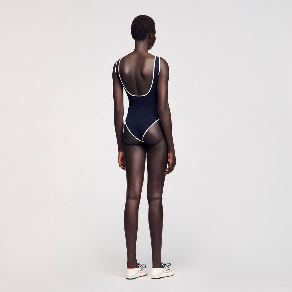 Knit bodysuit Navy Blue Sandro Women