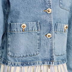 Denim jacket Blue Jean Sandro Women