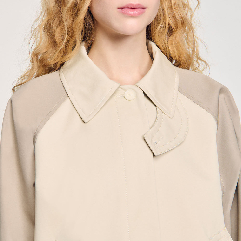 Two-tone jacket Beige Sandro Women