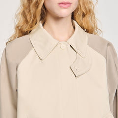 Two-tone jacket Beige Sandro Women