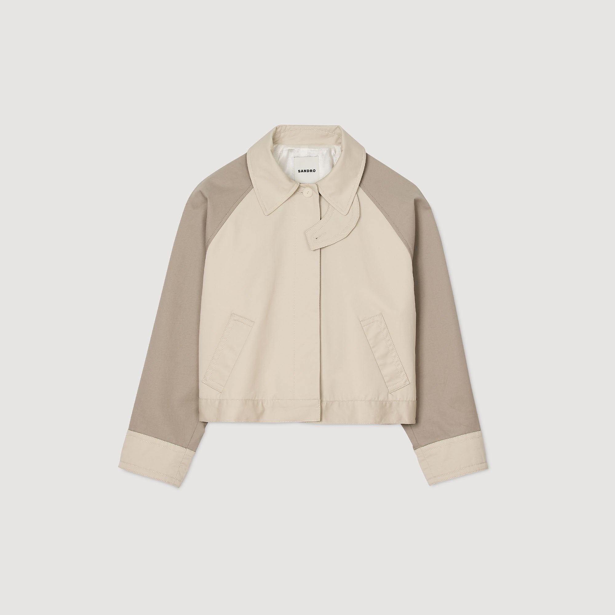 Two-tone jacket Beige Sandro Women