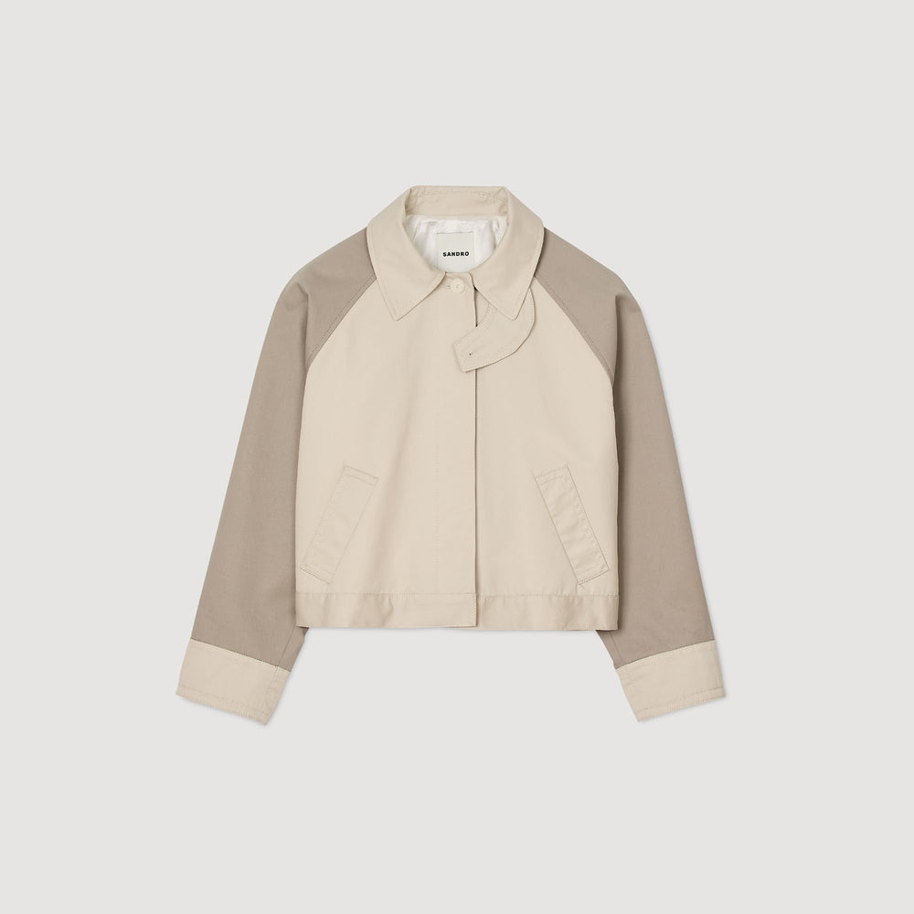 Two-tone jacket Beige Sandro Women
