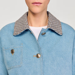 Denim Jacket Blue Jean Sandro Women