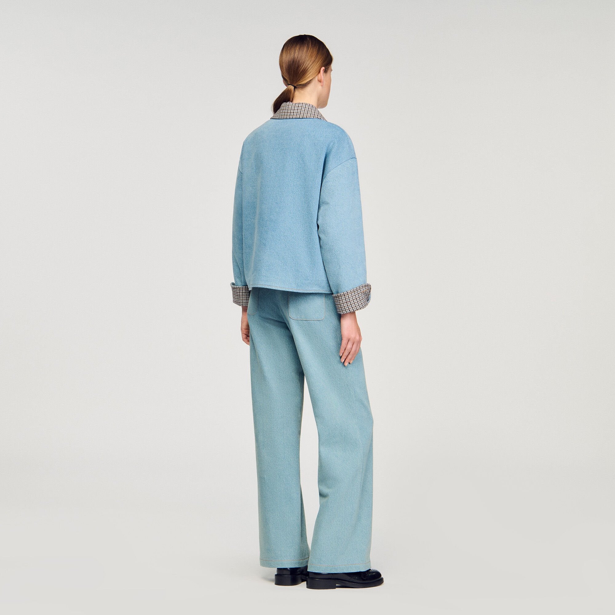 Denim Jacket Blue Jean Sandro Women