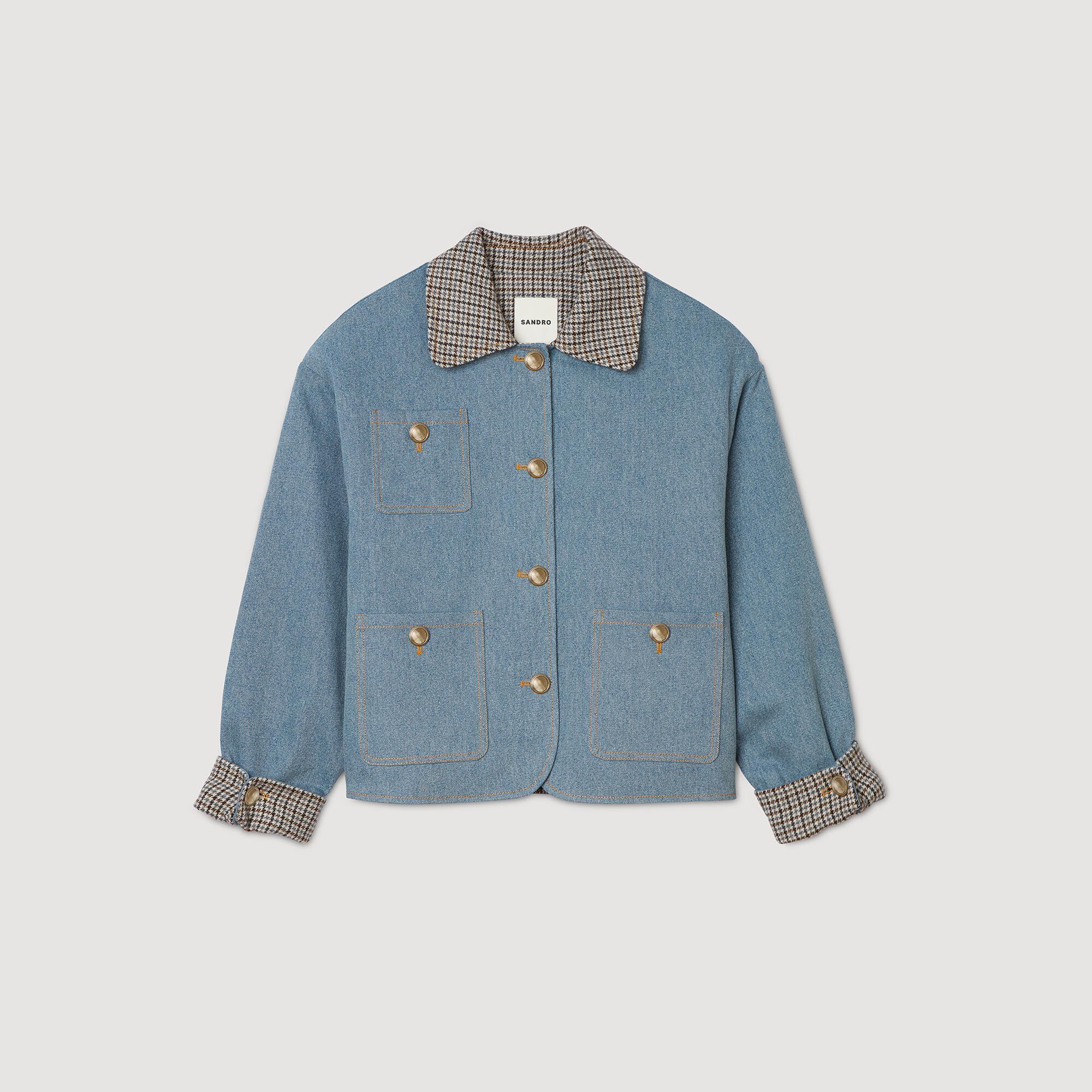 Denim Jacket Blue Jean Sandro Women