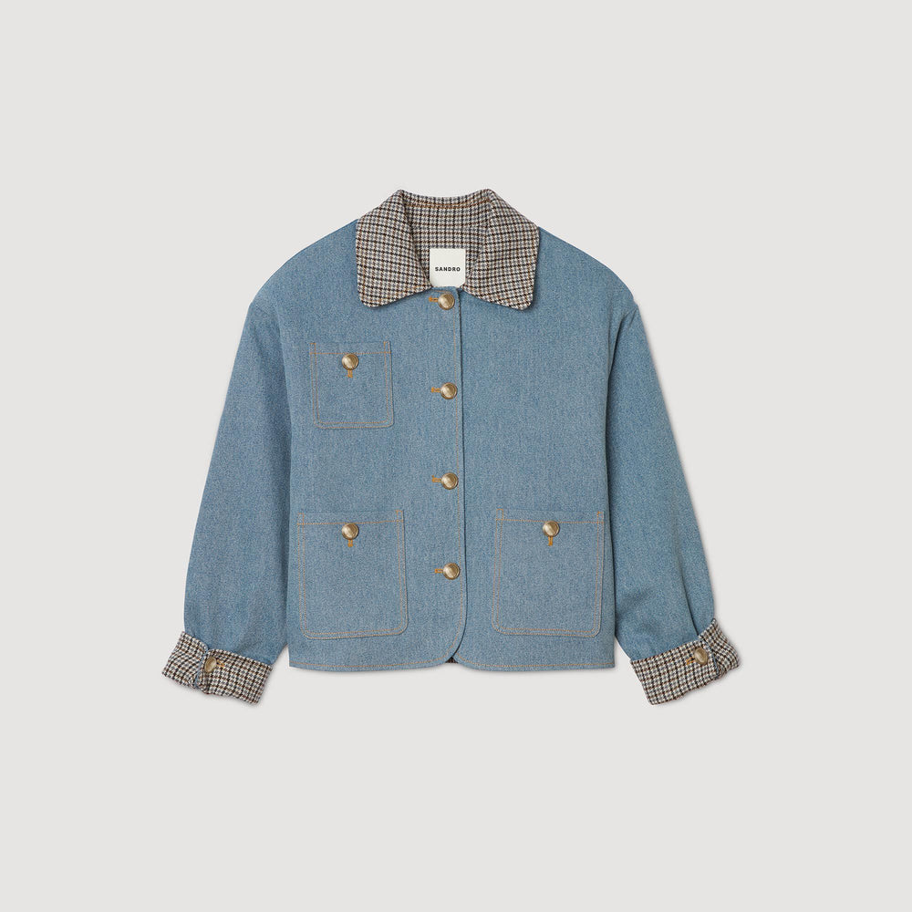 Denim Jacket Blue Jean Sandro Women