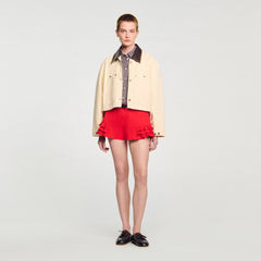 Workwear jacket Ecru Sandro Women