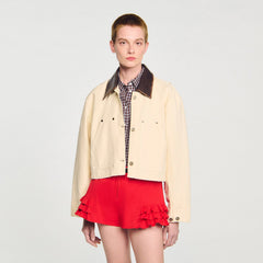 Workwear jacket Ecru Sandro Women