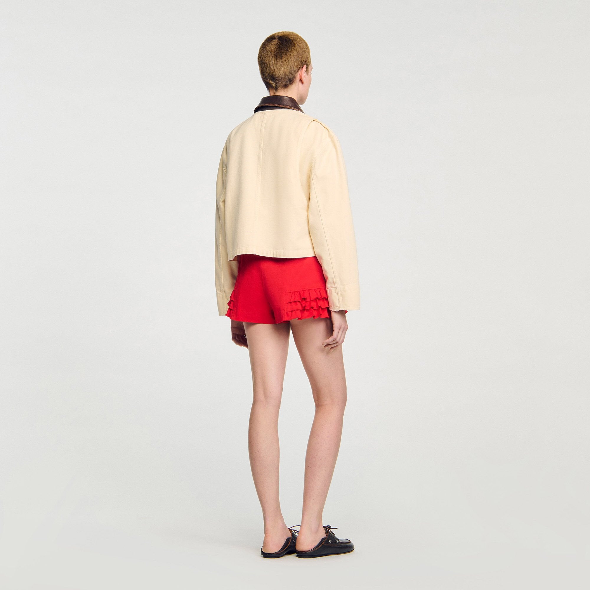 Workwear jacket Ecru Sandro Women