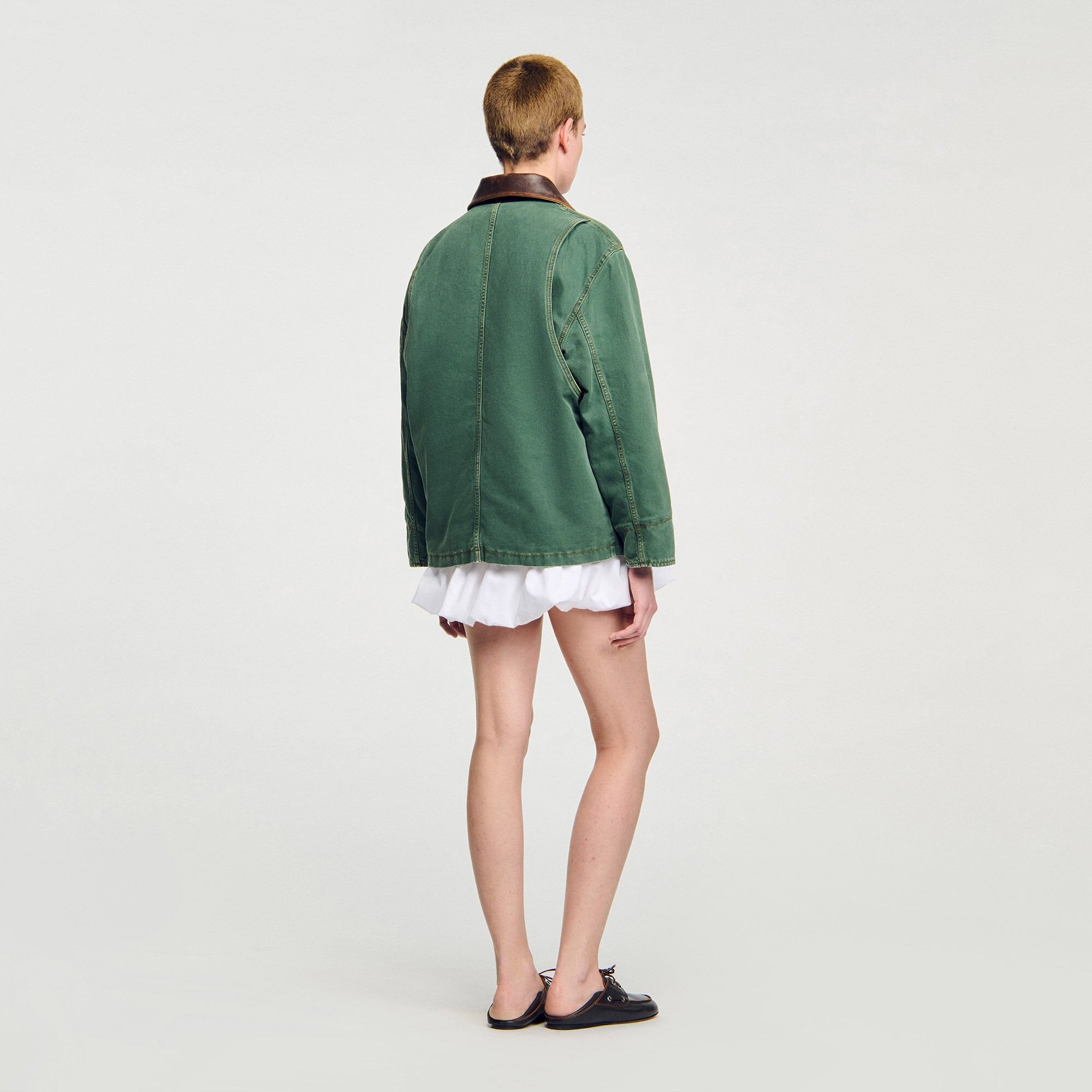 Workwear Jacket Dark Green Sandro Women