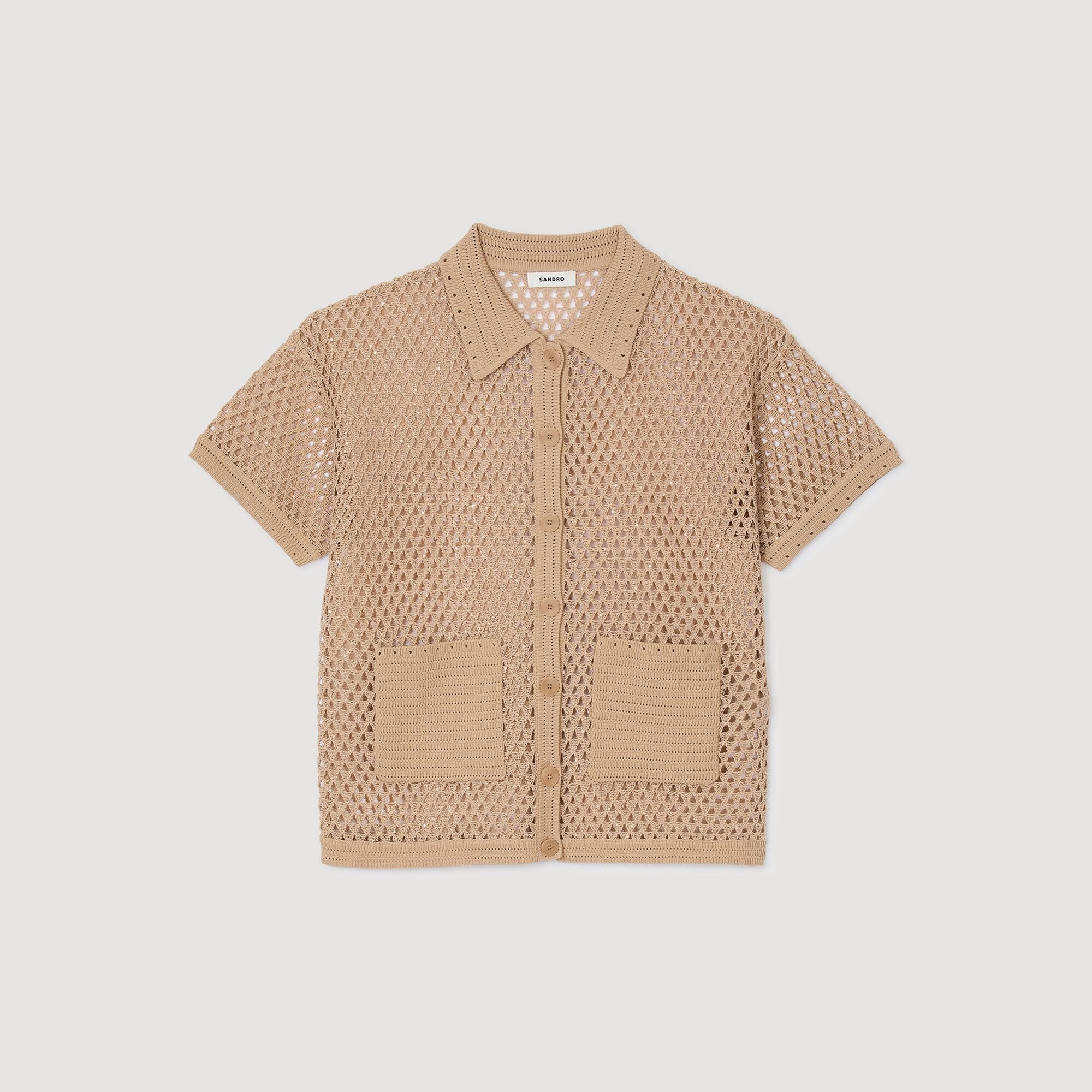 Rhinestone cardigan Sand Sandro Women