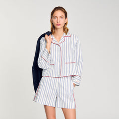 Striped shirt Blue / Ecru Sandro Women