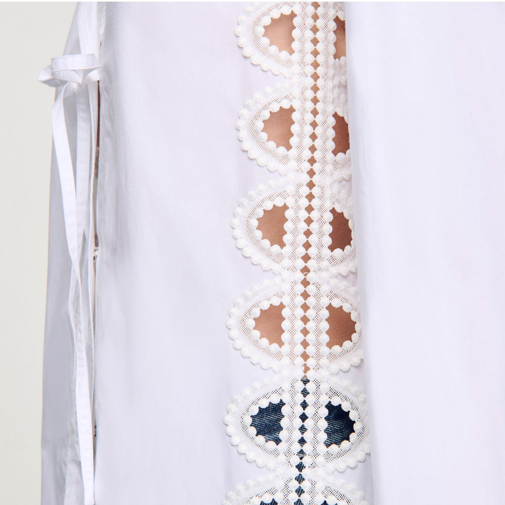 Poplin shirt White Sandro Women
