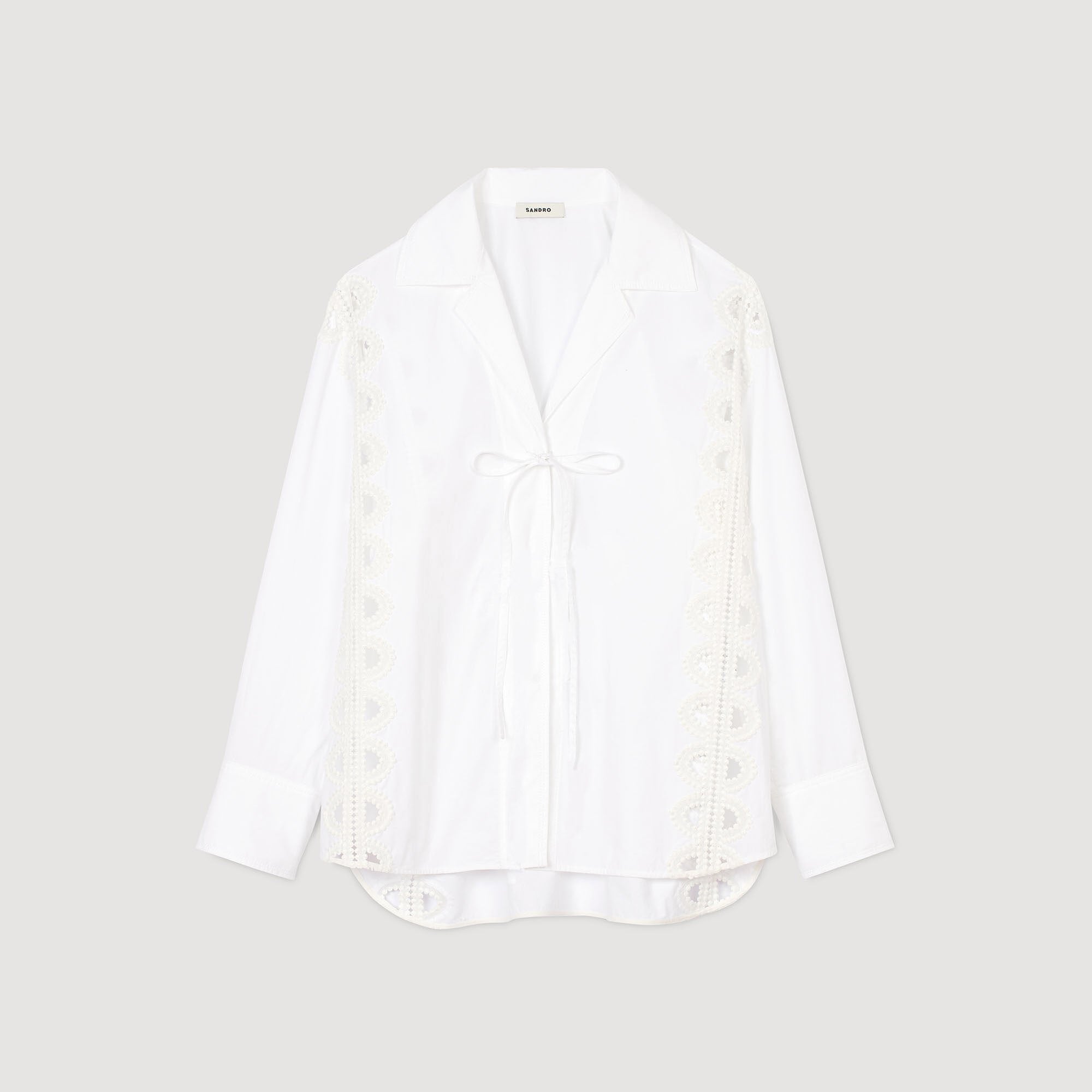 Poplin shirt White Sandro Women