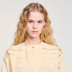 Jewellery detail shirt Ecru Sandro Women