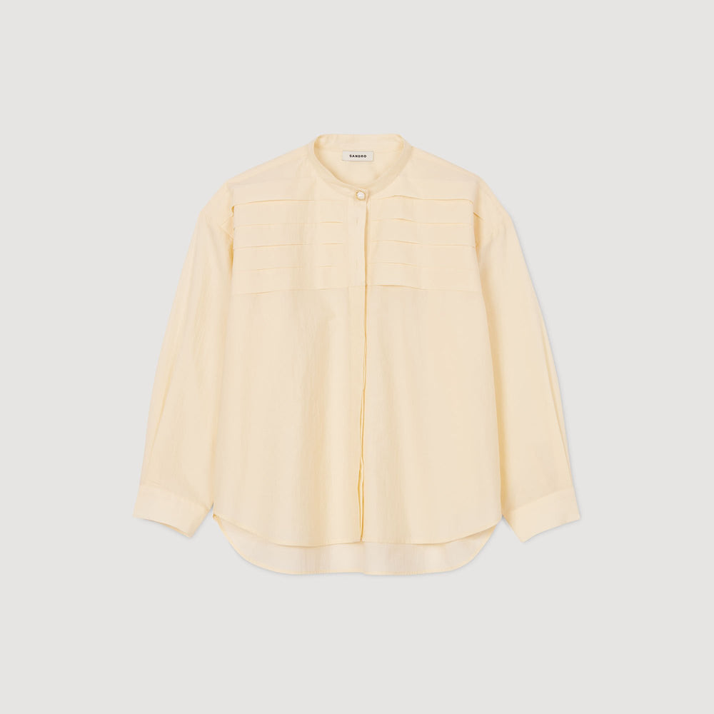 Jewellery detail shirt Ecru Sandro Women