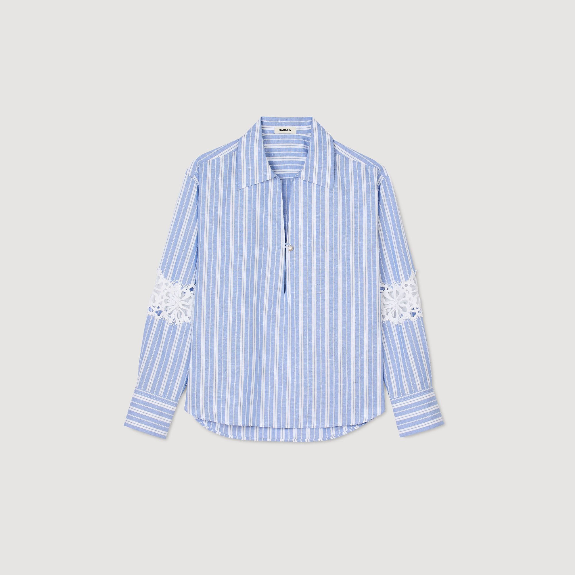 Striped shirt Blu / White Sandro Women