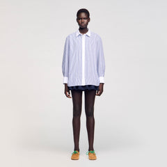 Striped shirt Blu / White Sandro Women
