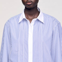 Striped shirt Blu / White Sandro Women