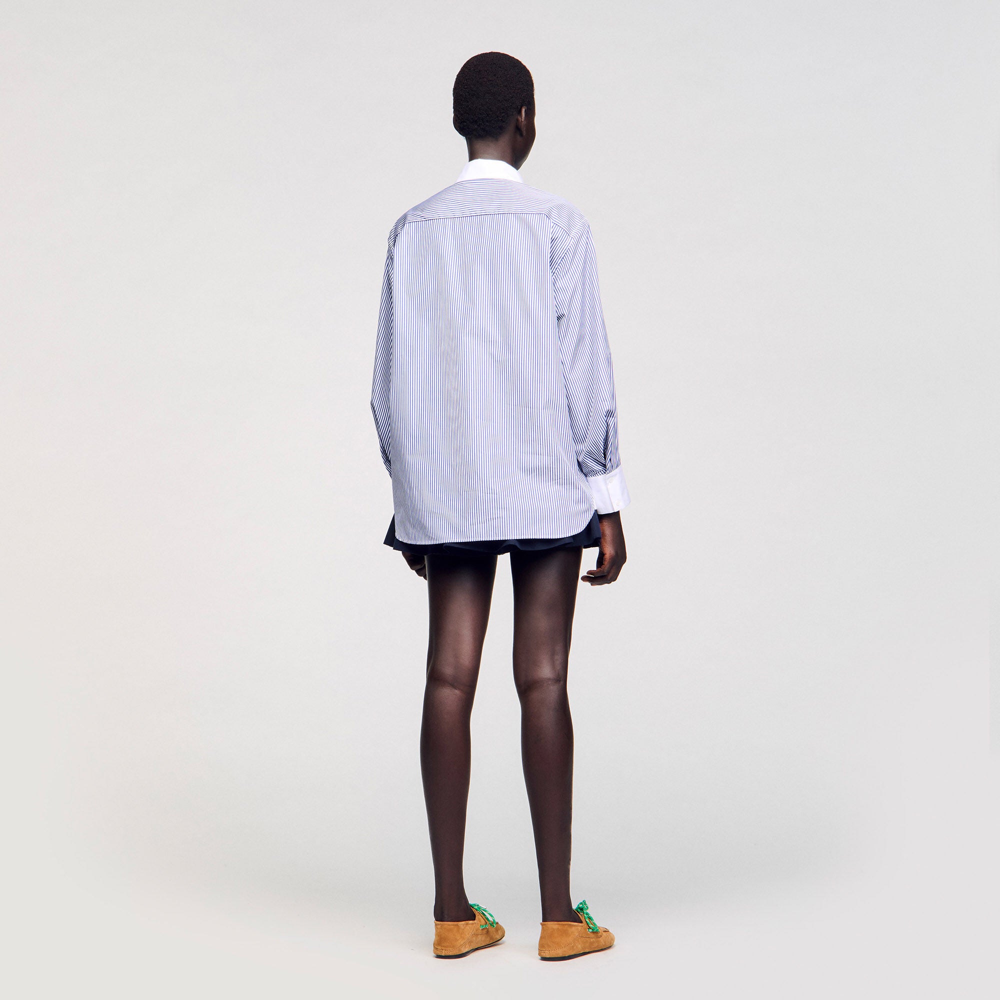 Striped shirt Blu / White Sandro Women