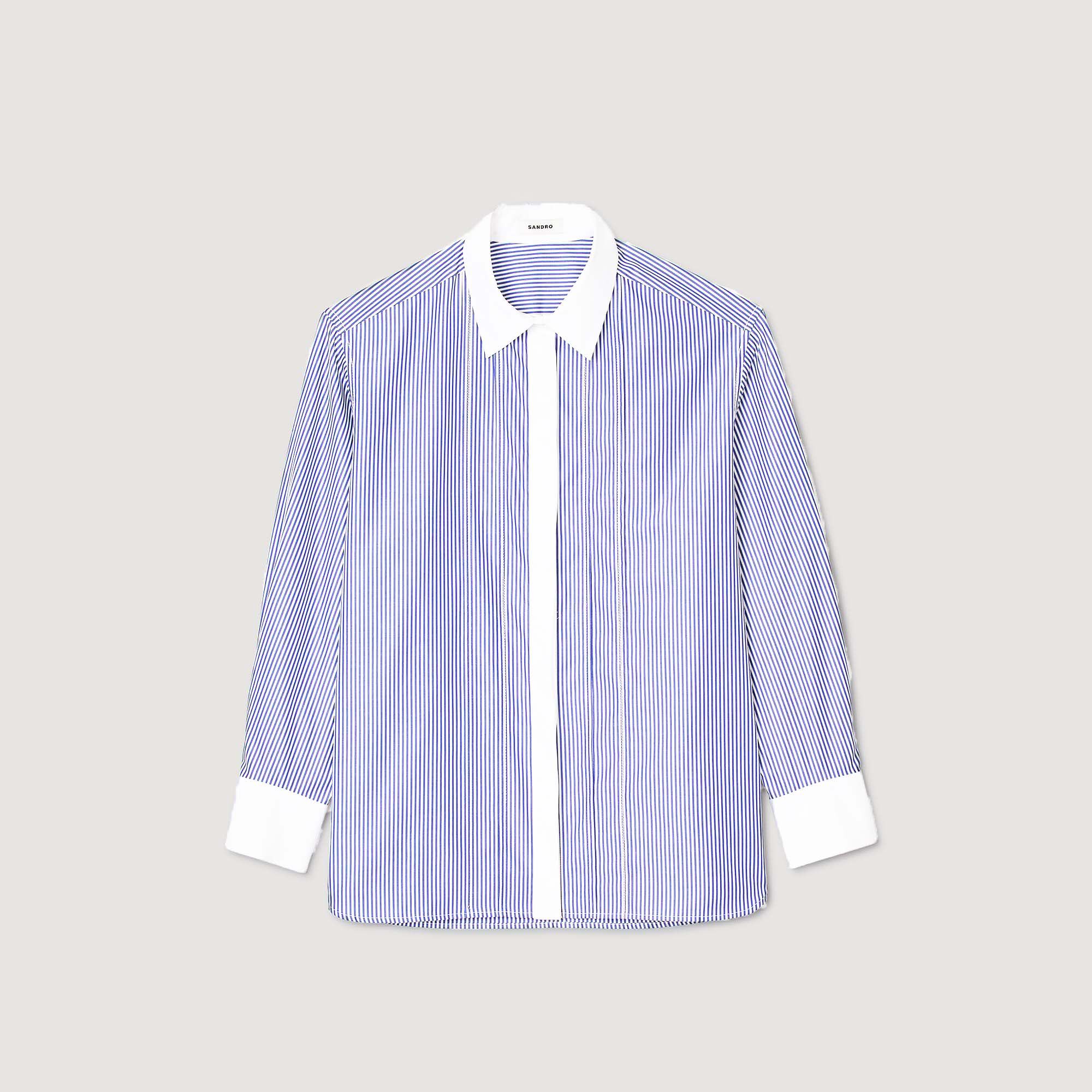 Striped shirt Blu / White Sandro Women