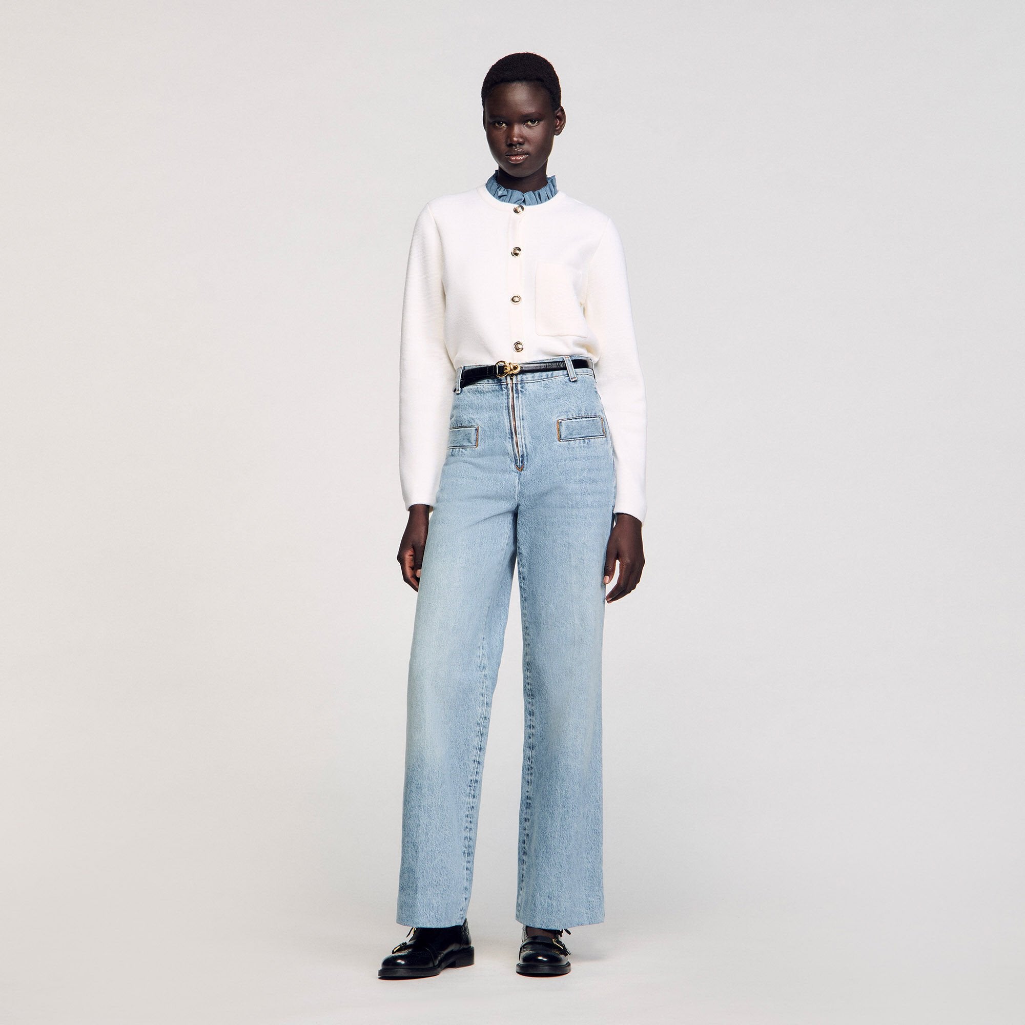 Wide-leg jeans Blue Jean Sandro Women