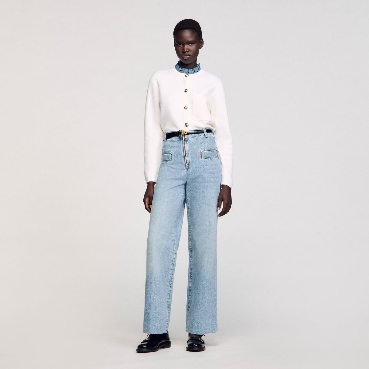 Wide-leg jeans Blue Jean Sandro Women