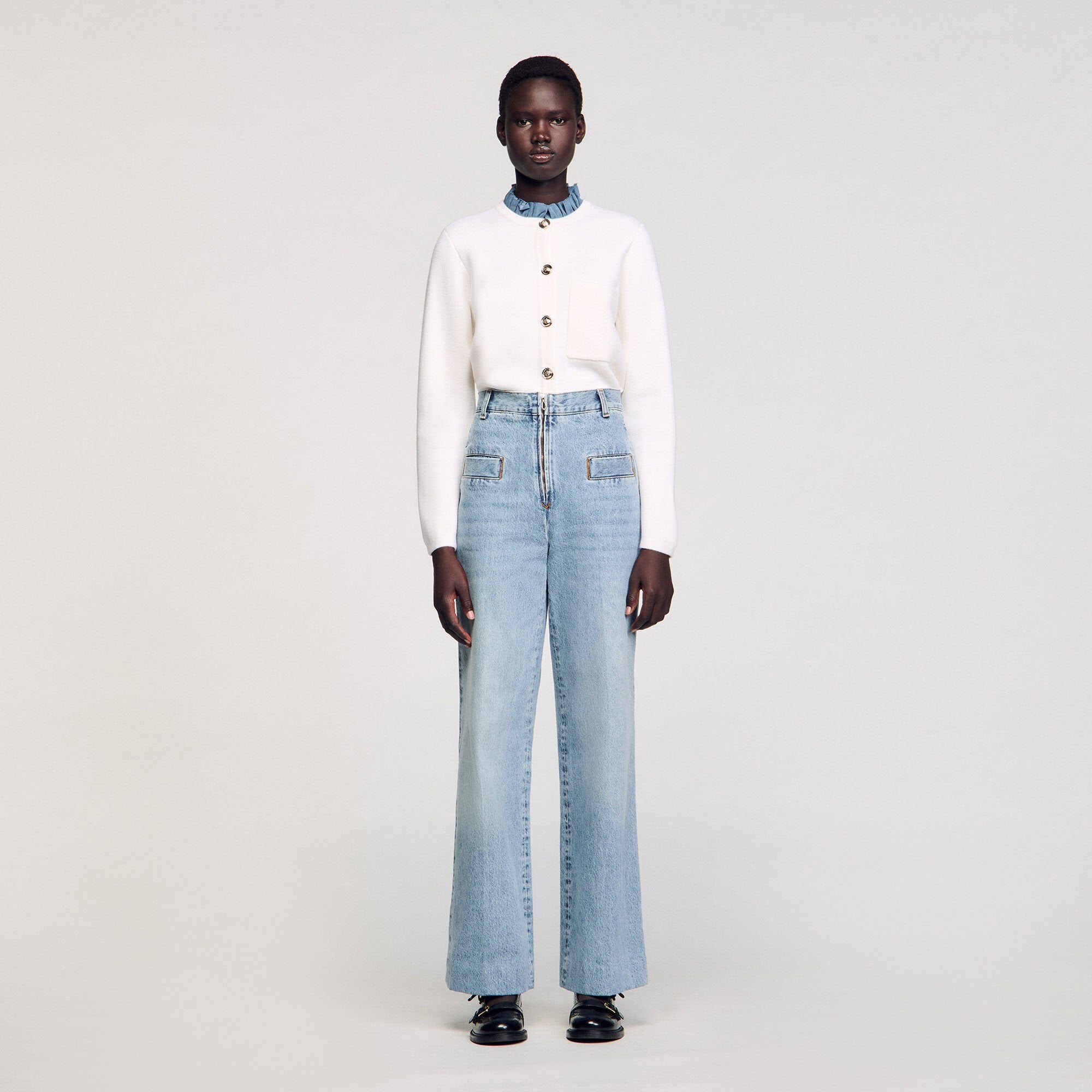 Wide-leg jeans Blue Jean Sandro Women