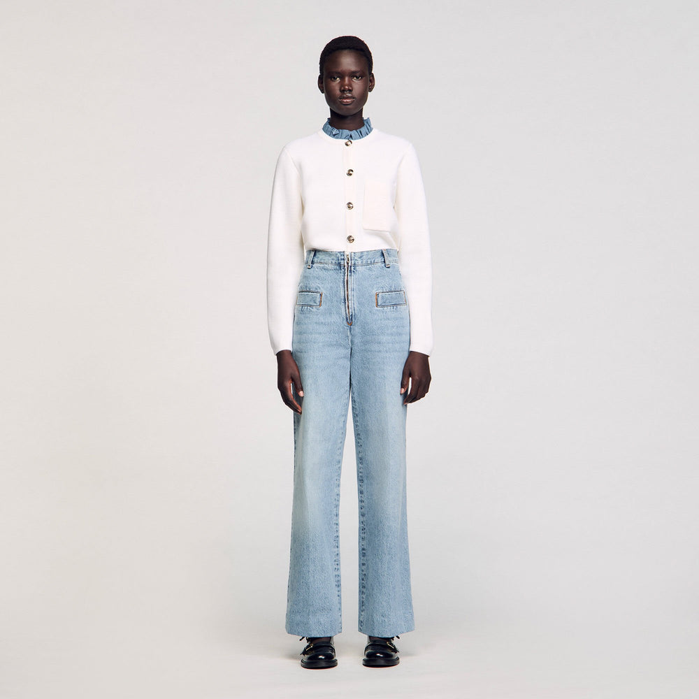 Wide-leg jeans Blue Jean Sandro Women
