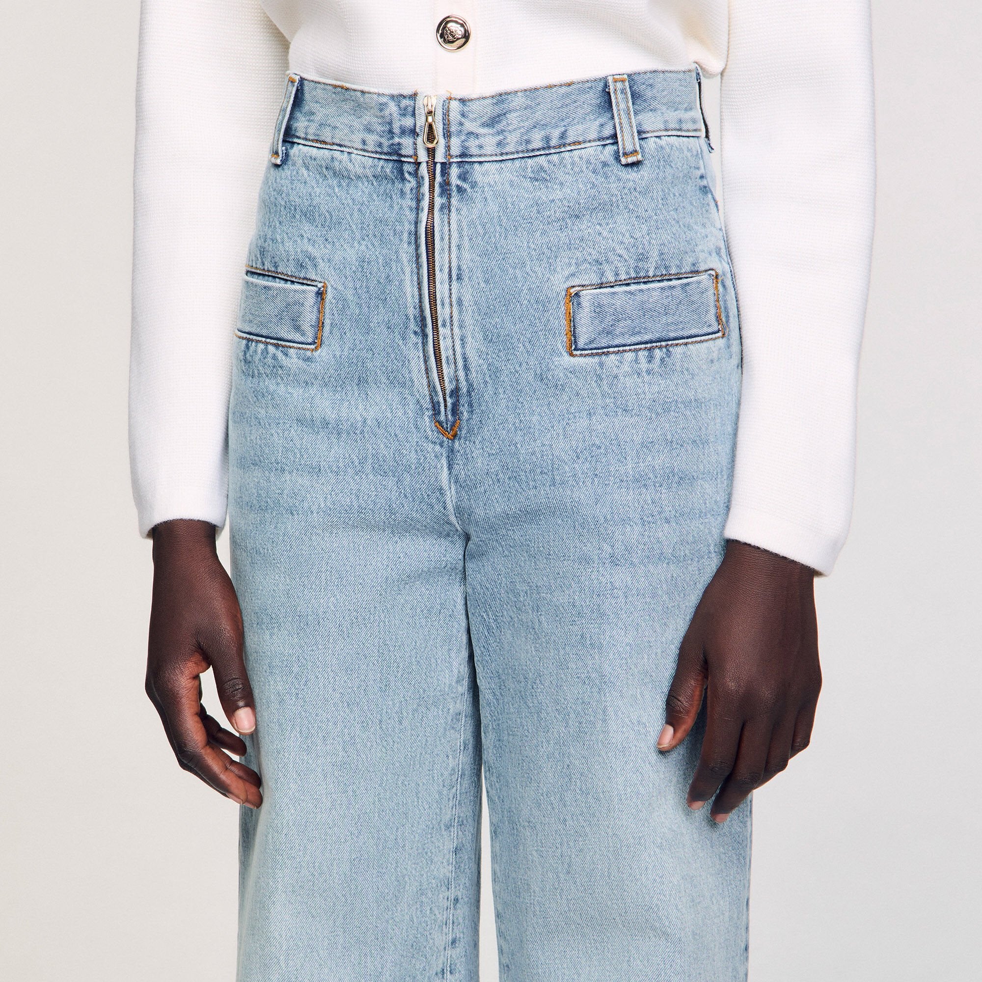 Wide-leg jeans Blue Jean Sandro Women