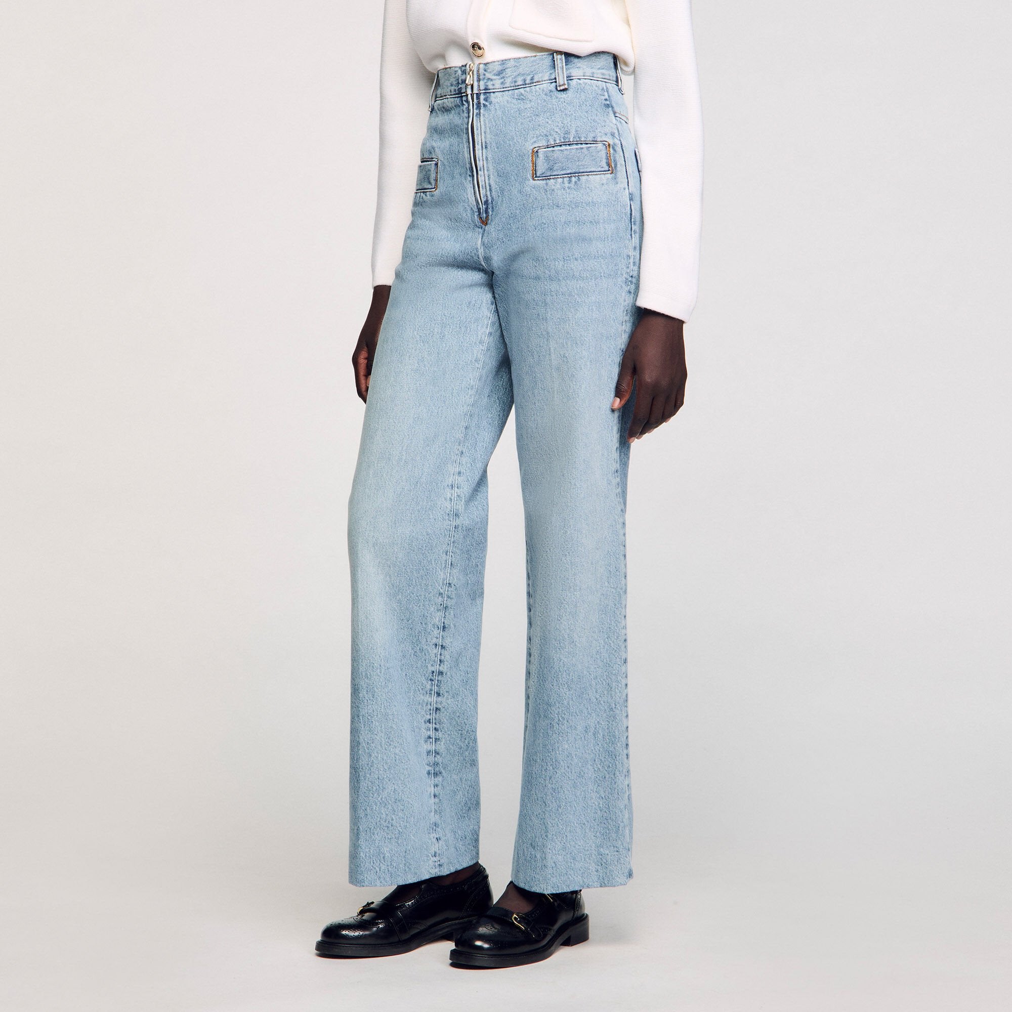 Wide-leg jeans Blue Jean Sandro Women