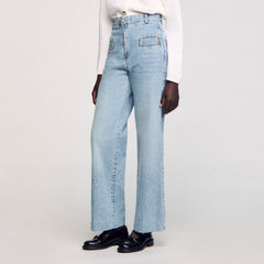 Wide-leg jeans Blue Jean Sandro Women