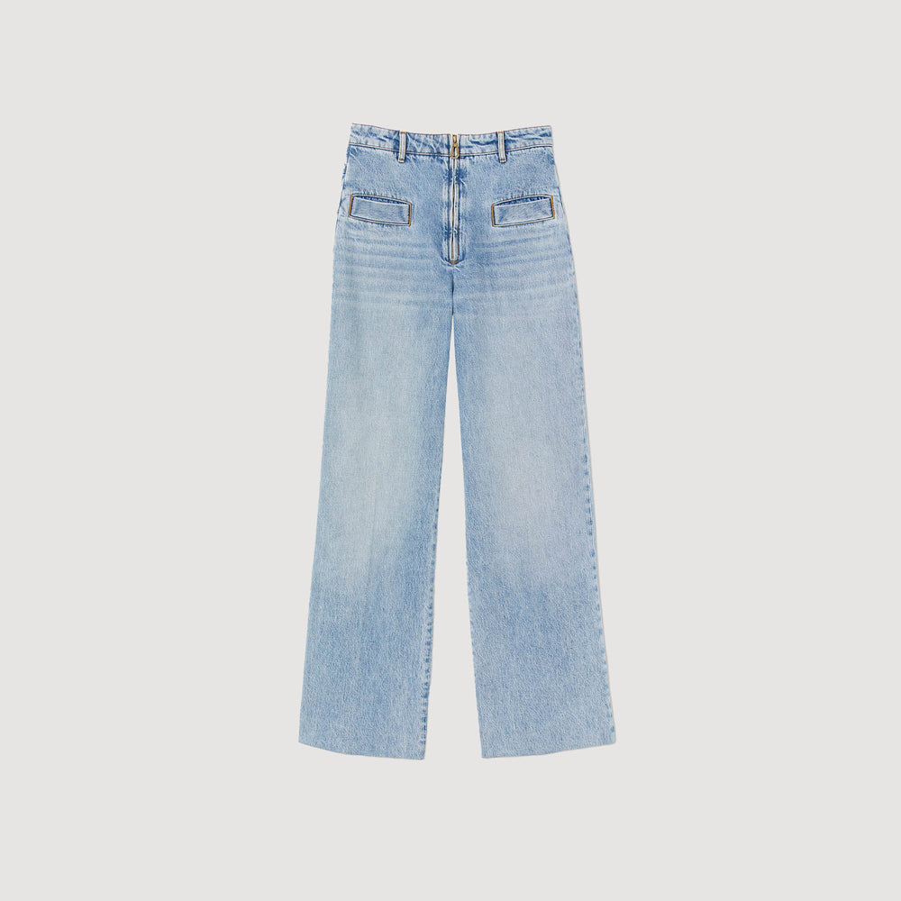 Wide-leg jeans Blue Jean Sandro Women