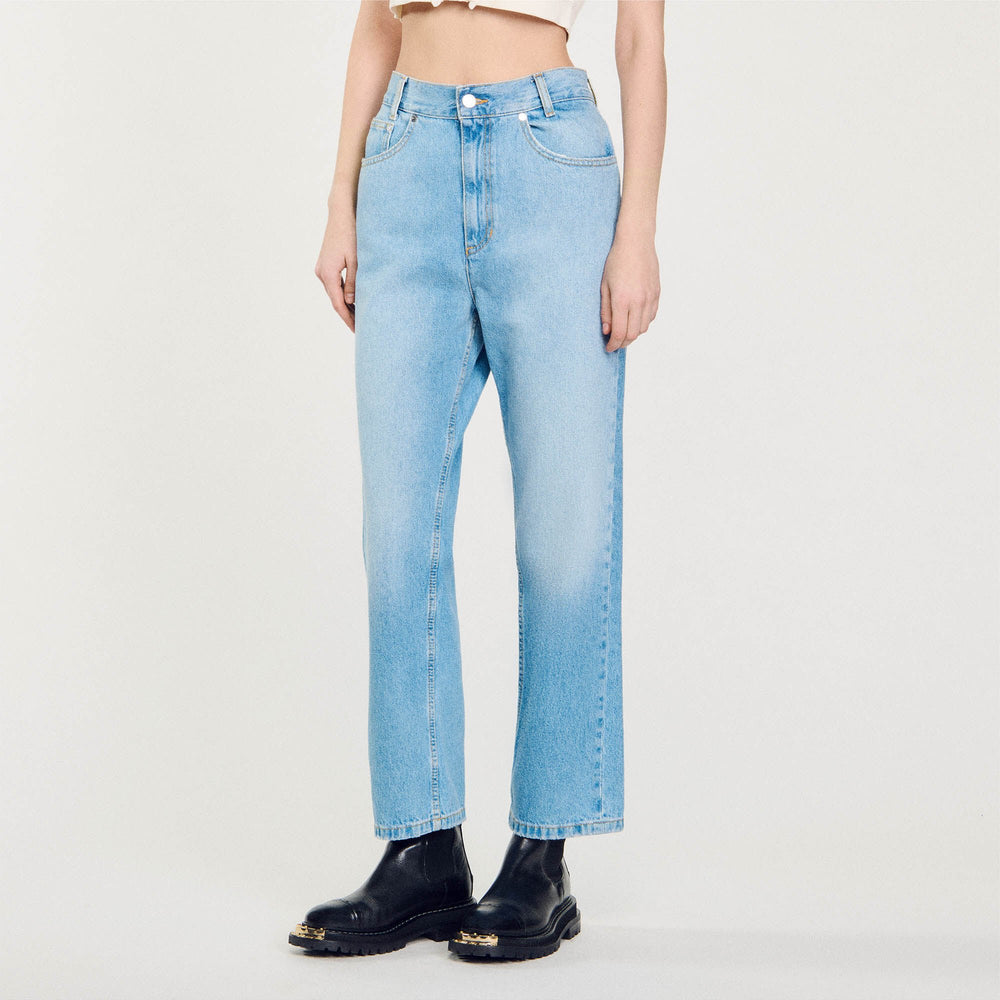Low-rise straight-leg jeans Blue Jean Sandro Women