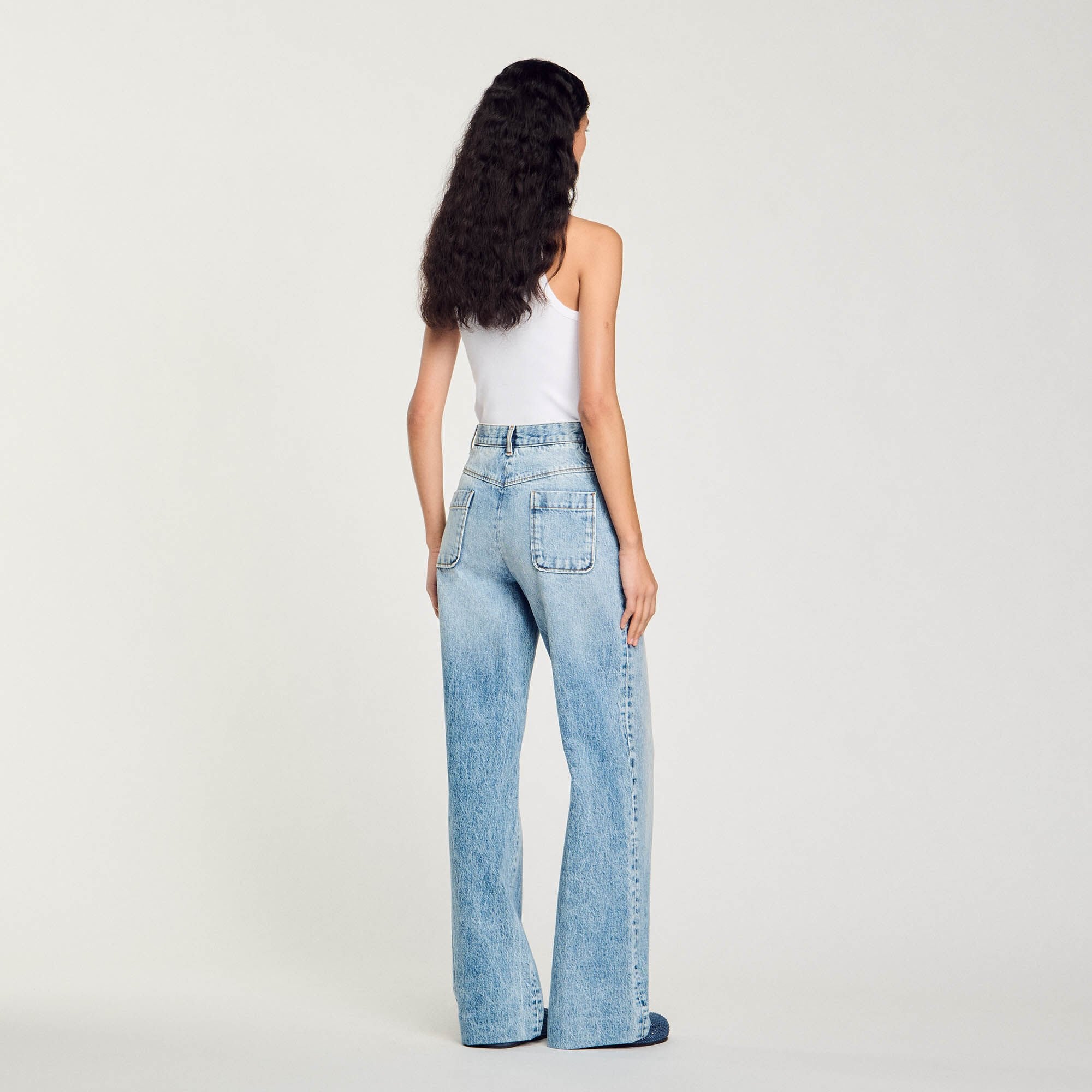 High-rise jeans Light Bu Jean Sandro Women