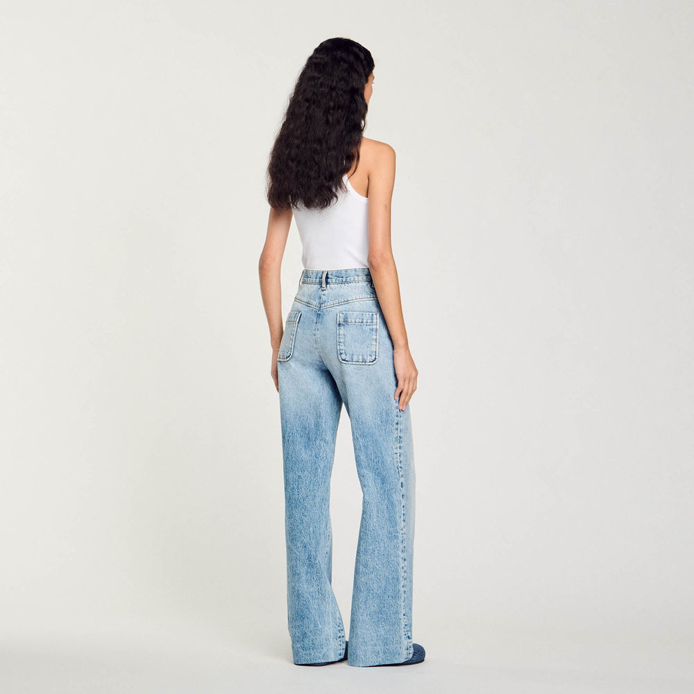 High-rise jeans Light Bu Jean Sandro Women