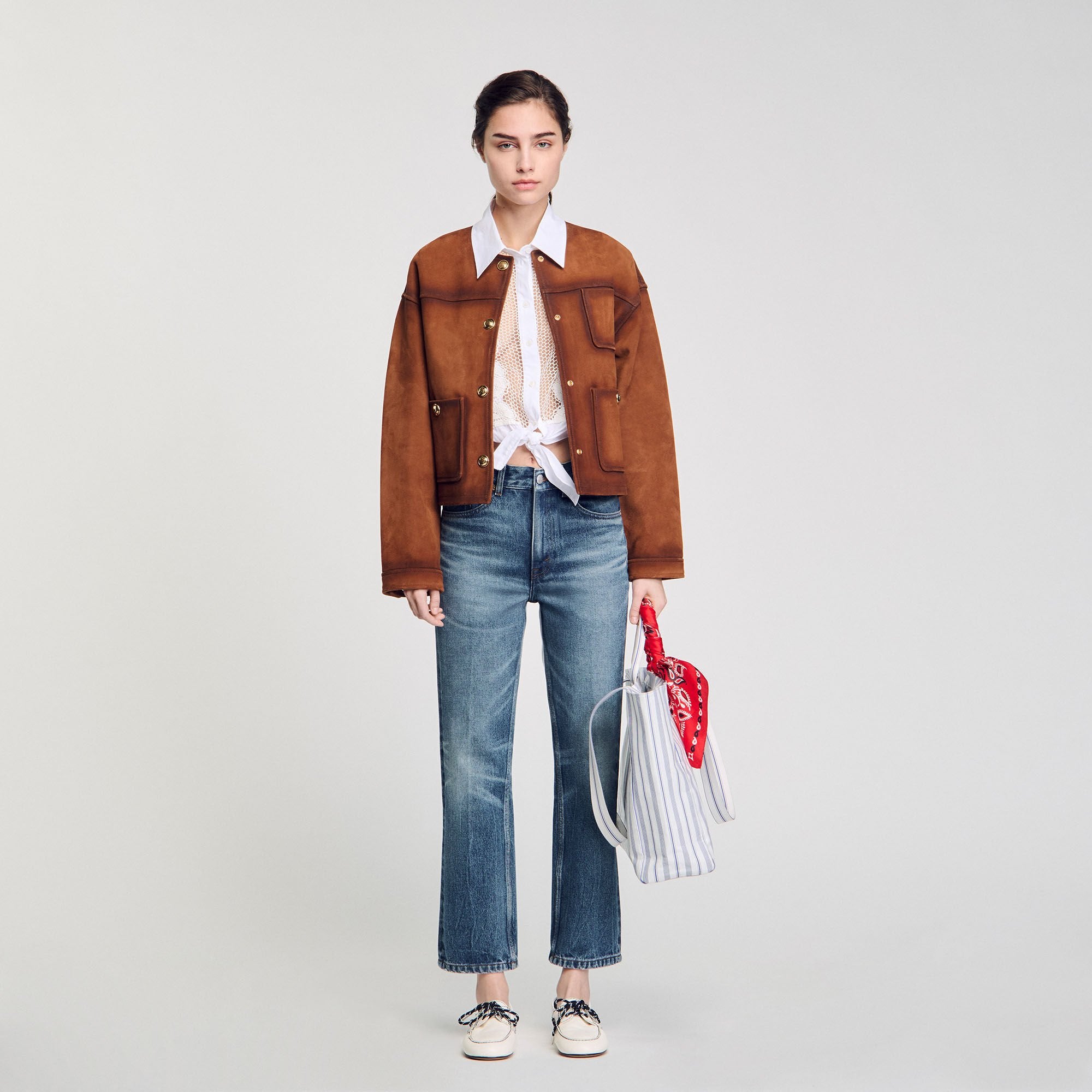 Faded jeans Blue Jean Sandro Women