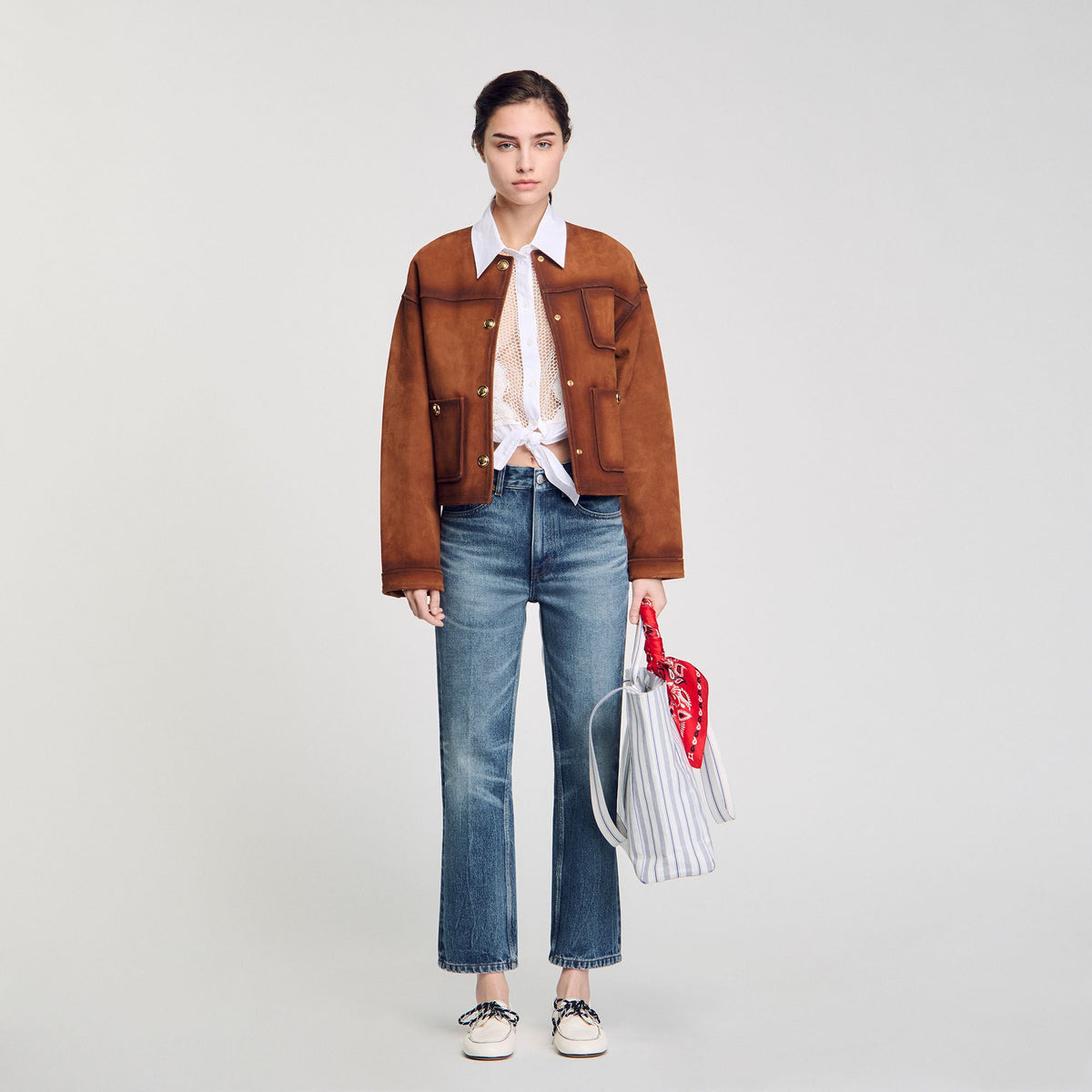 Faded jeans Blue Jean Sandro Women