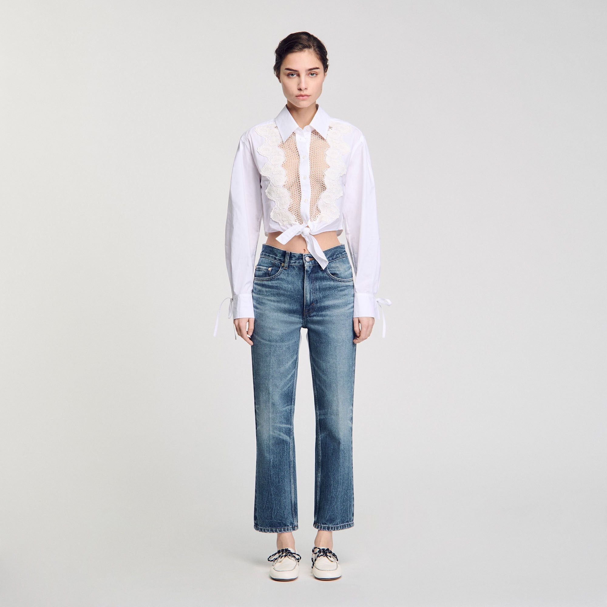 Faded jeans Blue Jean Sandro Women