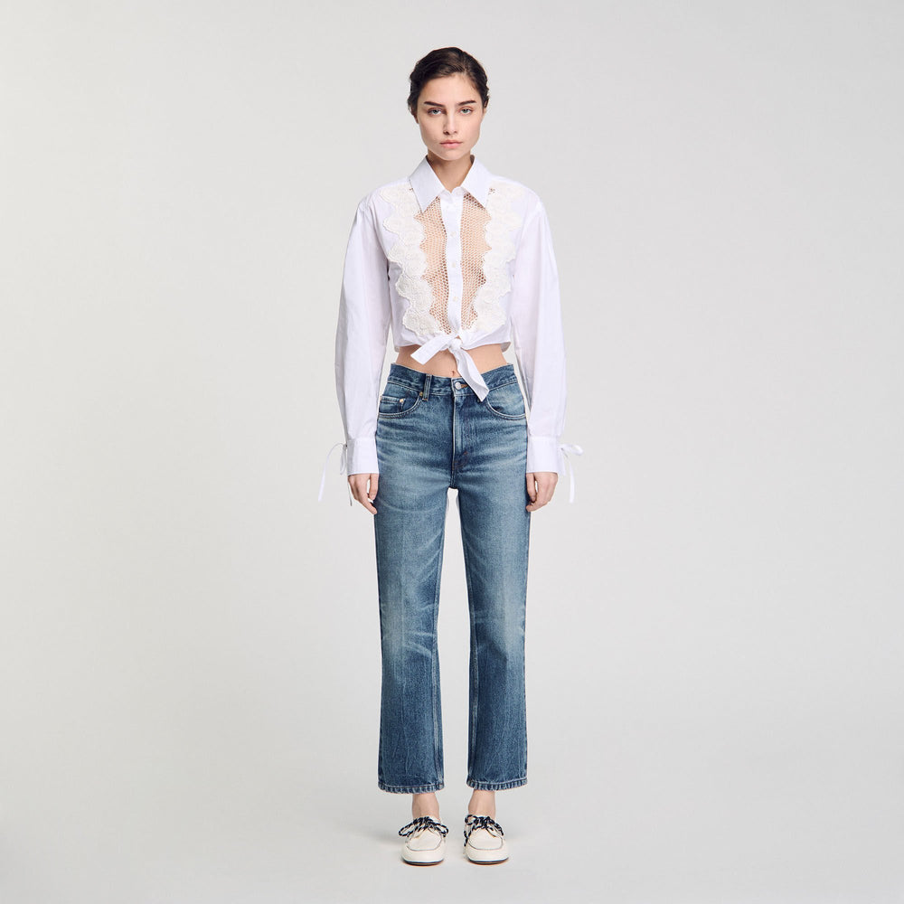 Faded jeans Blue Jean Sandro Women