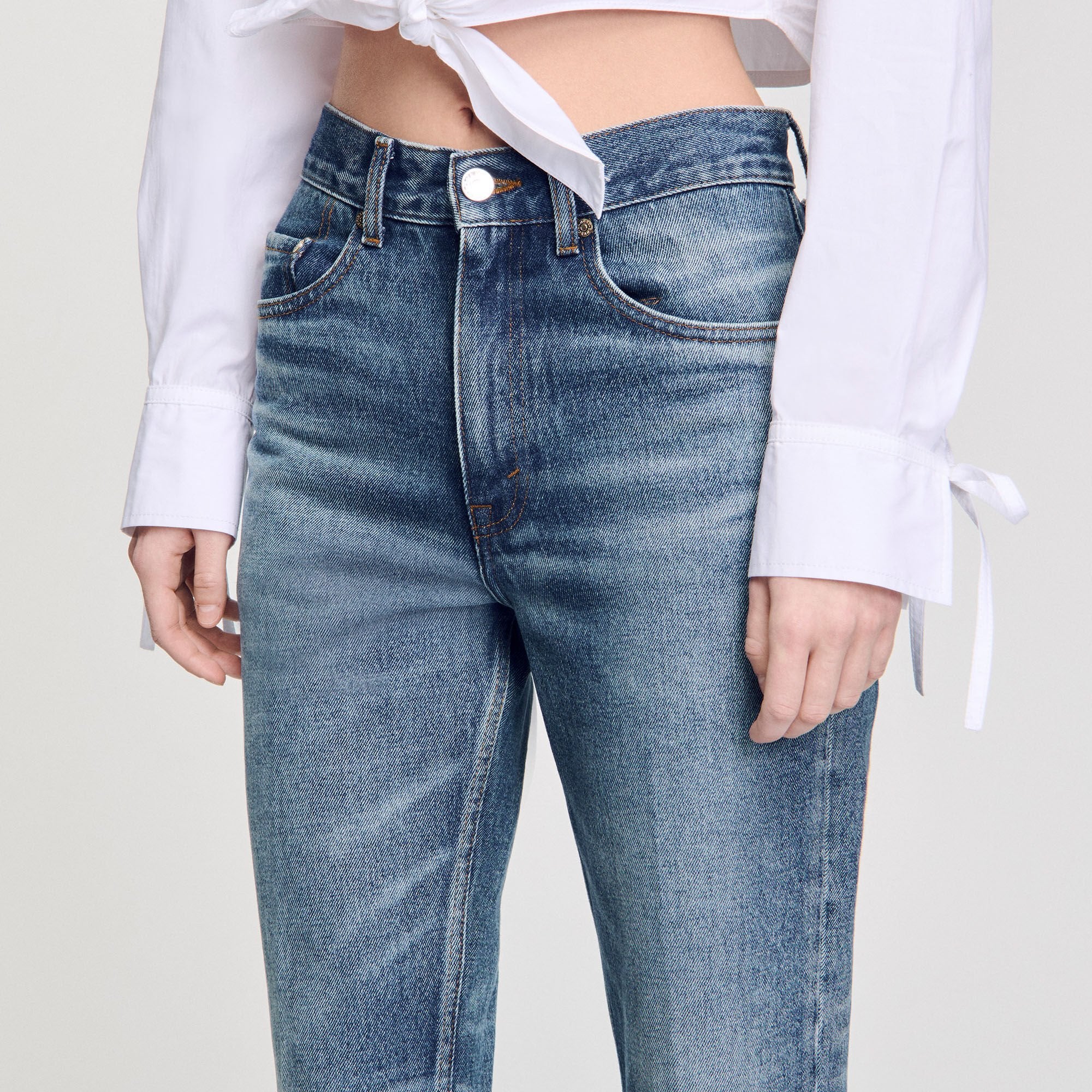 Faded jeans Blue Jean Sandro Women