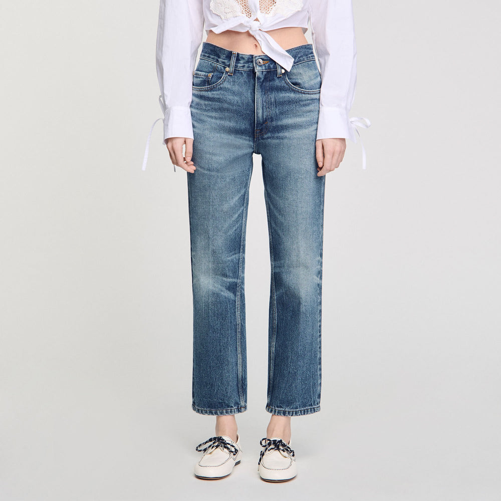 Faded jeans Blue Jean Sandro Women