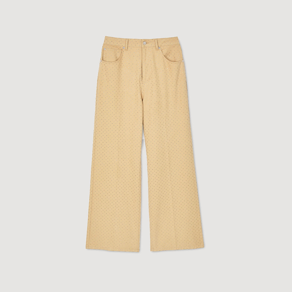 Rhinestone-embellished jeans Sand Sandro Women