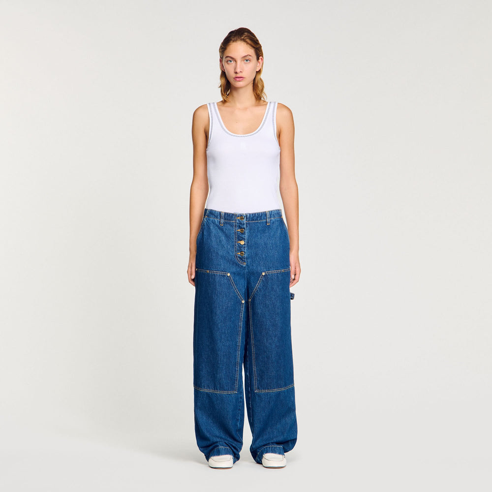 Carpenter jeans Blue Jean Sandro Women