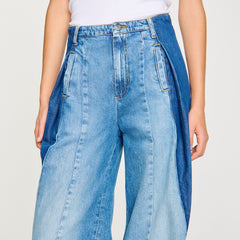 Jeans with contrasting panels Blue Jean Sandro Women