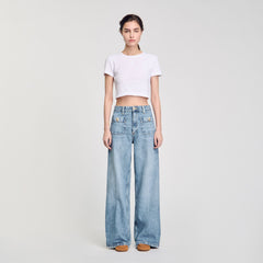 Faded jeans Blue Jean Sandro Women