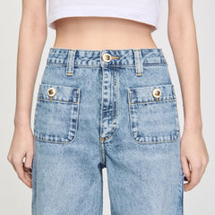 Faded jeans Blue Jean Sandro Women