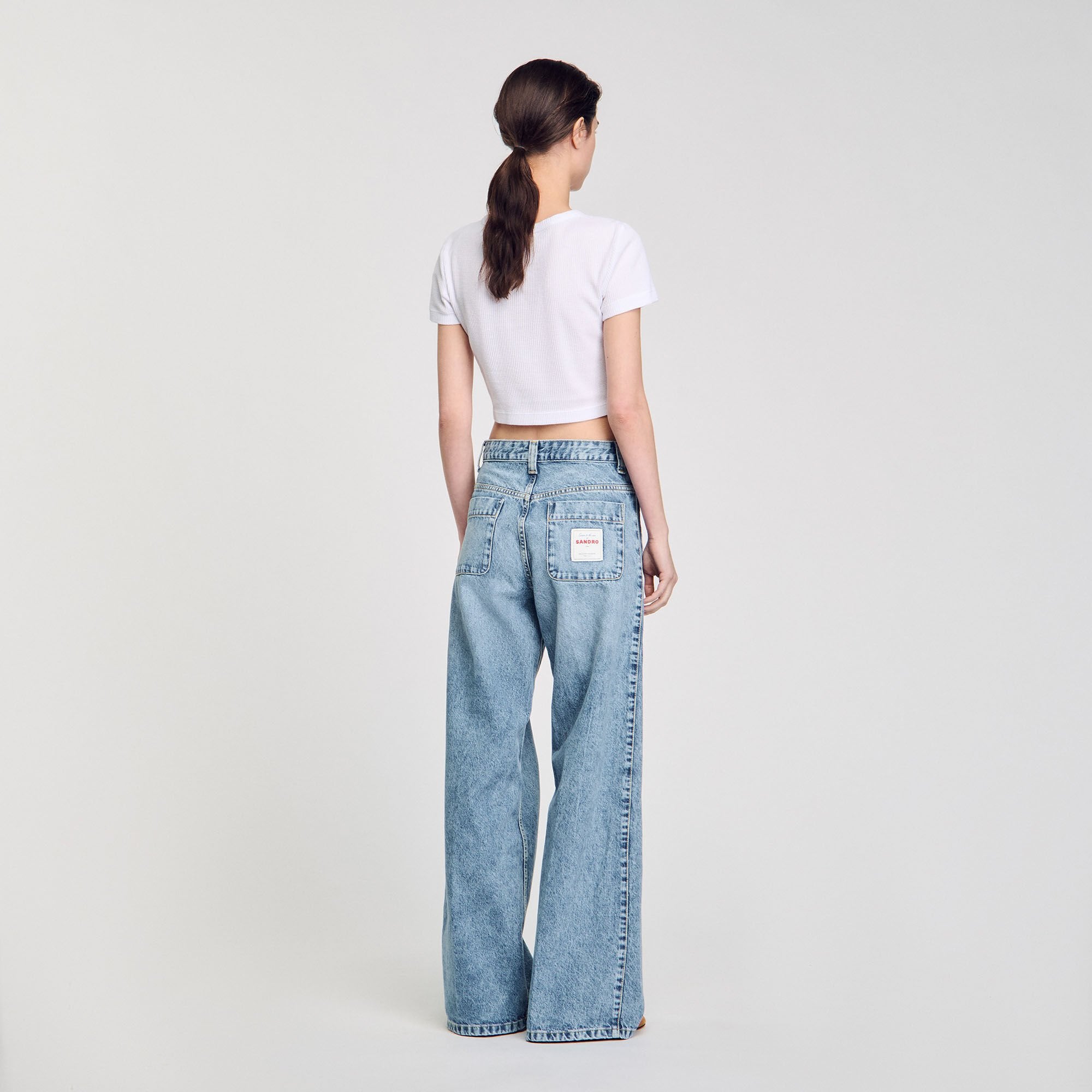 Faded jeans Blue Jean Sandro Women