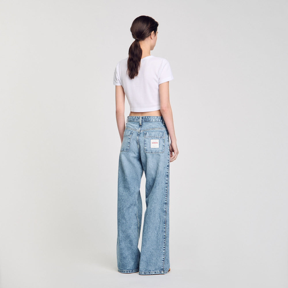 Faded jeans Blue Jean Sandro Women