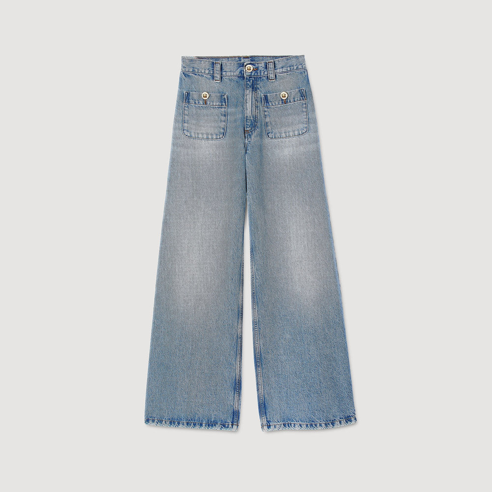 Faded jeans Blue Jean Sandro Women